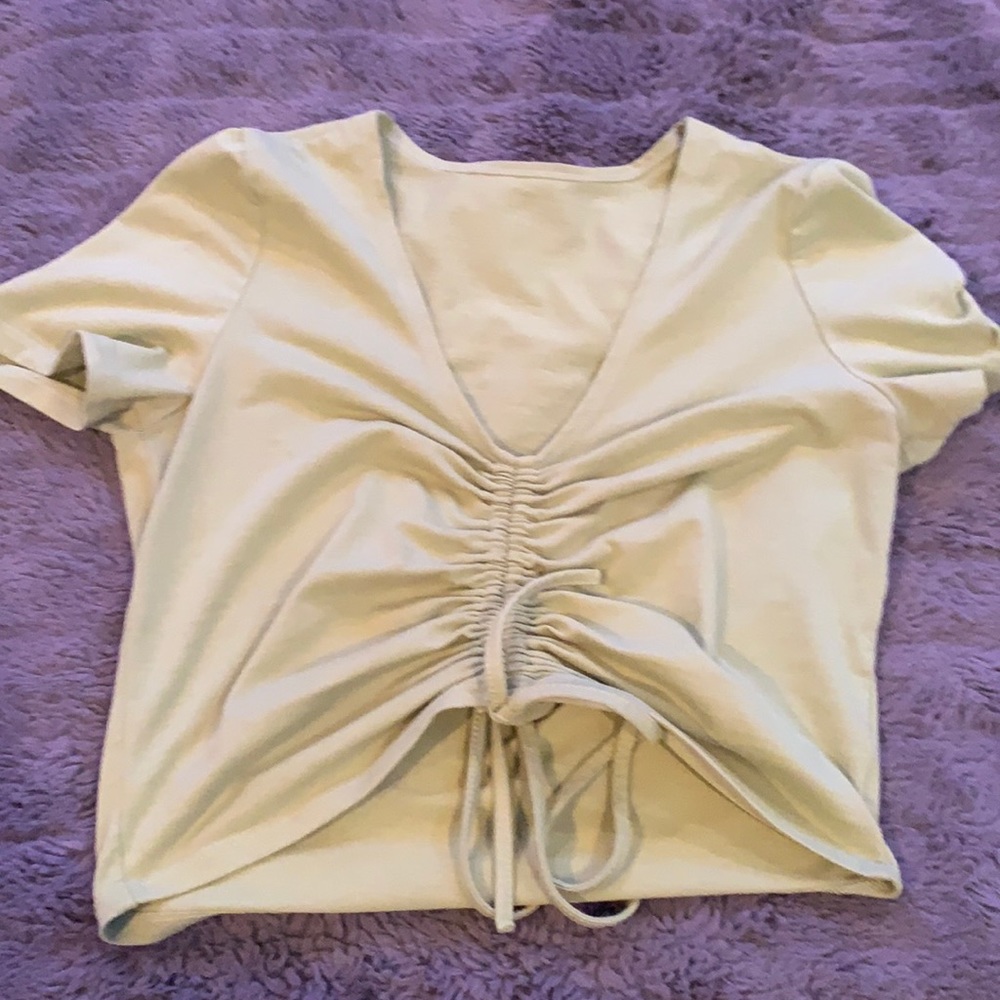 drawstring crop top
